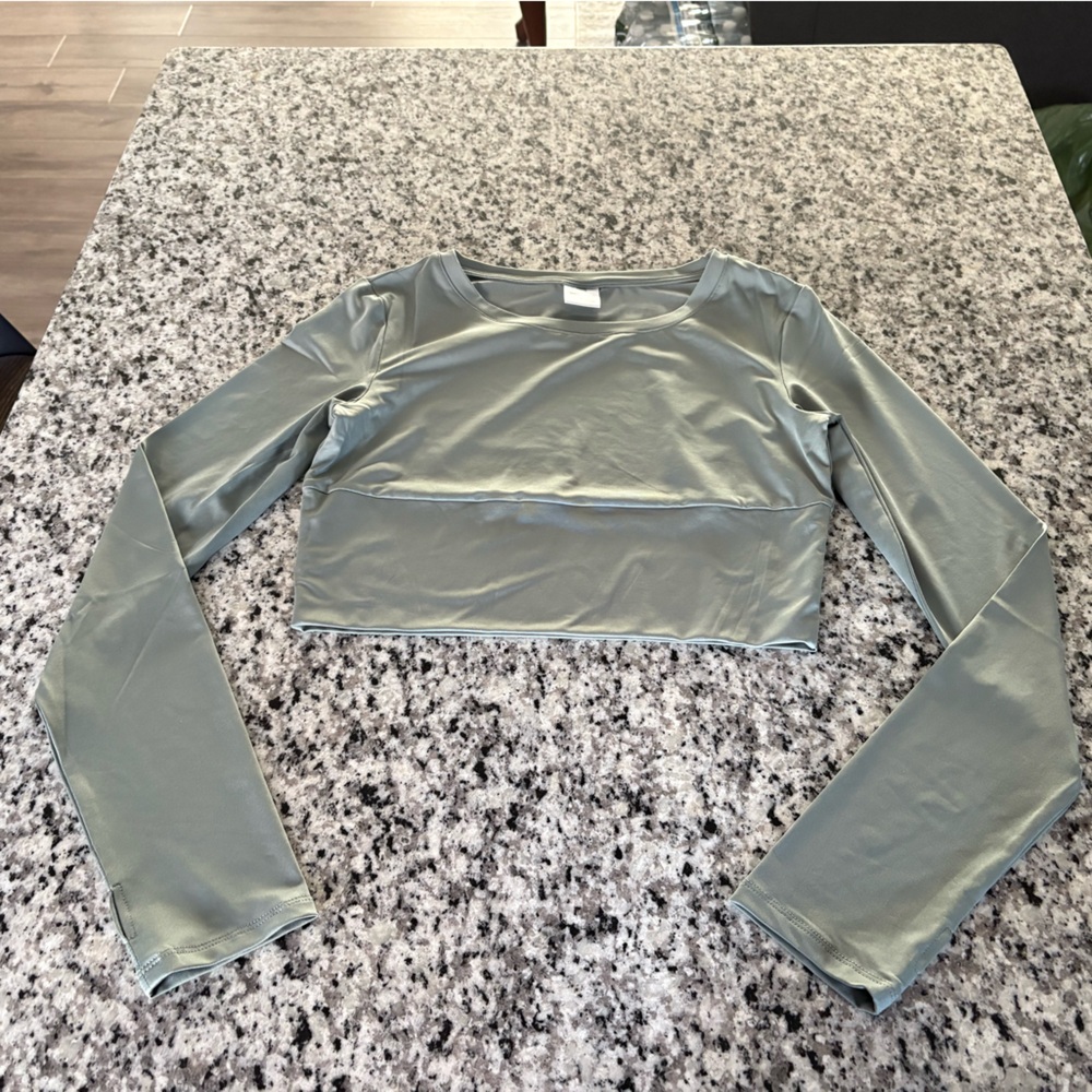 Sleek Long Sleeve Crop Top